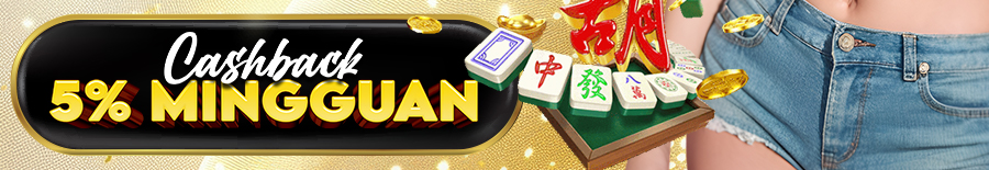 BONUS CASHBACK MINGGUAN 5% SLOT GAMES & SPORTBOOK